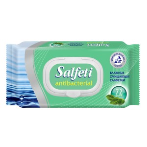 Salfeti antibac №72 влажные салфетки  антибактериальные с клапаном