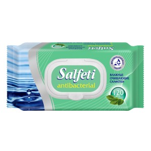 Salfeti antibac №120 влажные салфетки  антибактериальные с клапаном