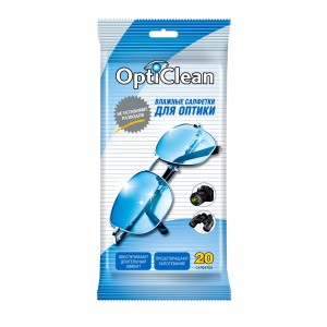 Opti Clean №20 влажные салфетки для оптики