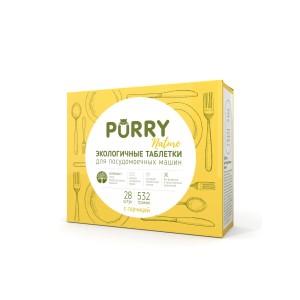 Таблетки для ПММ PURRY Nature с натуральной горчицей, 28 шт