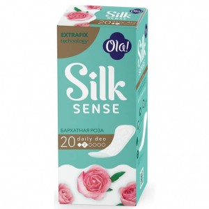 OLA! Прокладки Silk Sense Daily Deo ежедневные Бархатная роза N20