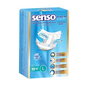 Senso Med Standart Plus Подгузники для взрослых L, 10 шт 