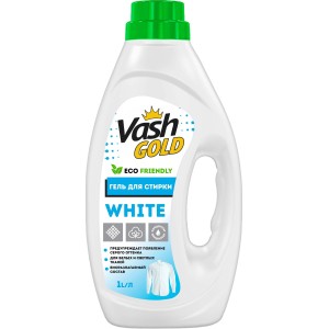 Vash Gold (Ваш голд) Гель для стирки WHITE суперконцентрат "Eco Friendly", 1 л