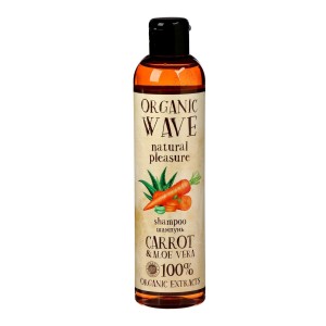 Organic wave Шампунь для волос Carrot & Aloe Vera (Морковь и Алоэ Вера) Сила и блеск, 250 мл